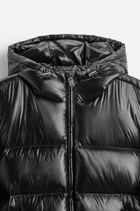 Men's Jacket | Quilted Puffer with Hood in Loose Fit