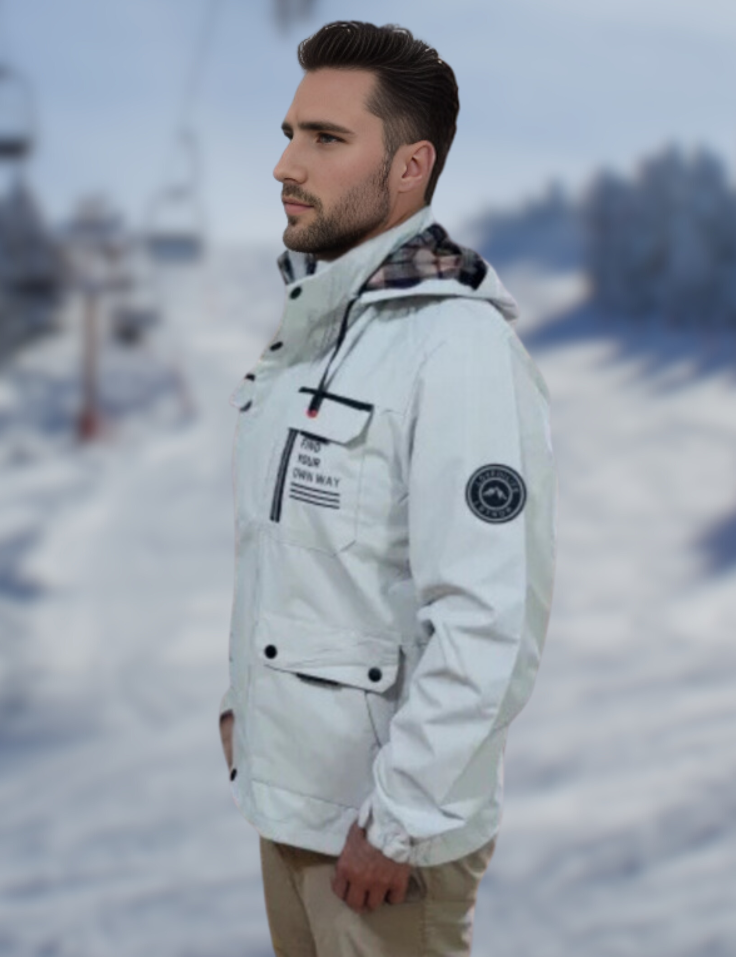 Men's Waterproof Jacket with Hood | Outdoor