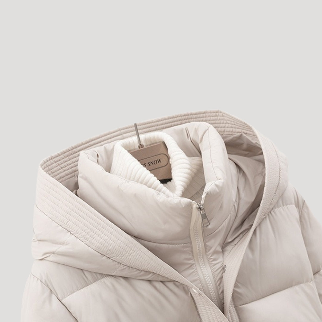 Women's Winter Coat | Quilted Belted Cut