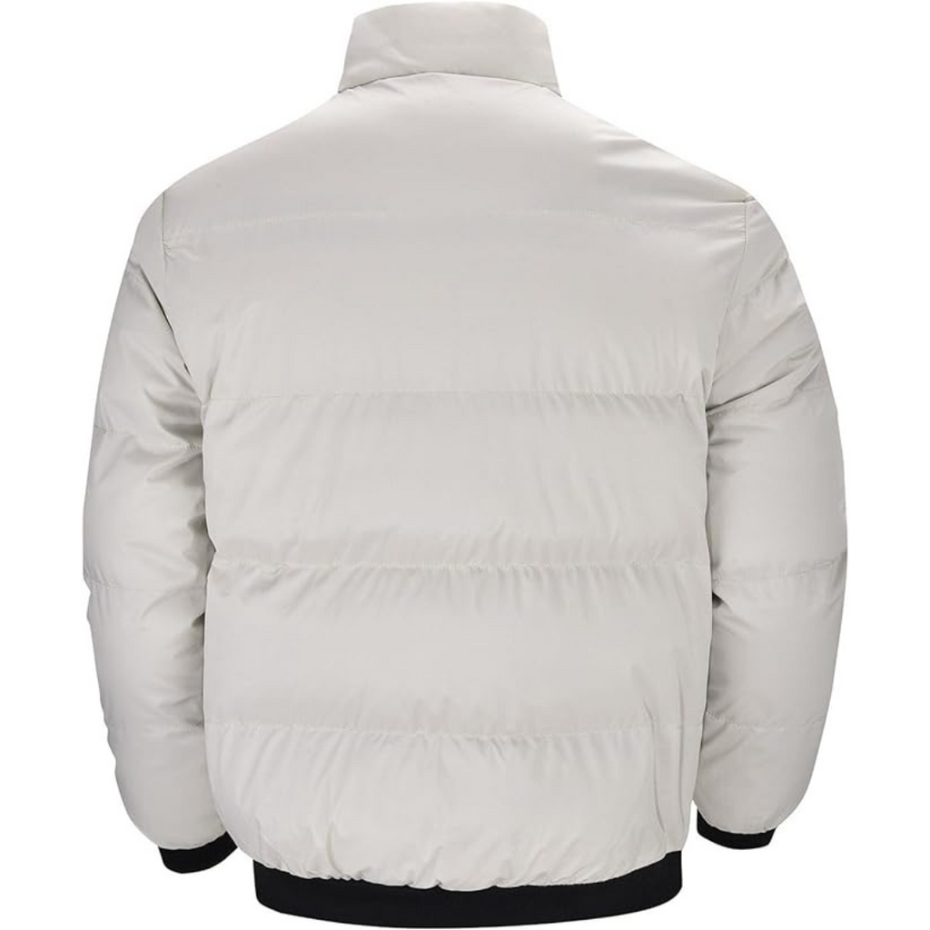 Black Down Insulated Zip Front Jacket for Men | Winter Outerwear
