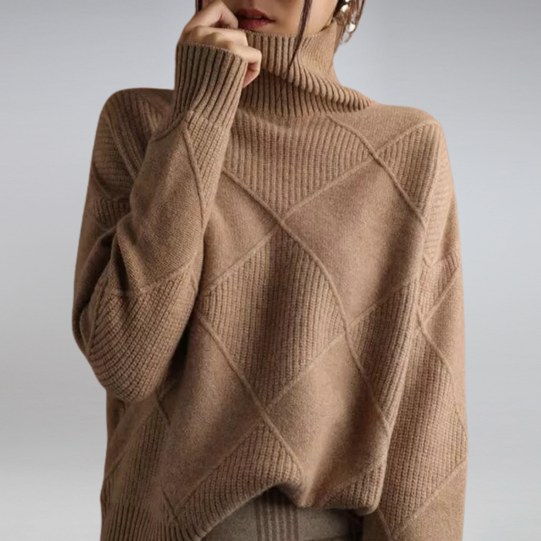 Warm Women's Turtleneck | Elegant Long Sleeve Sweater
