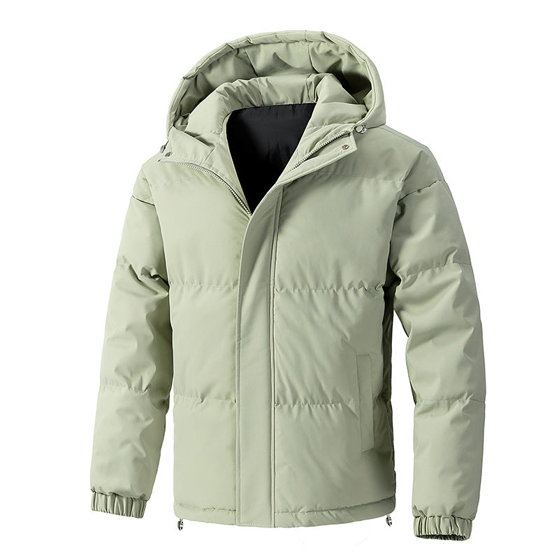 Men's Winter Jacket | Loose Fit with Hood for Everyday Use