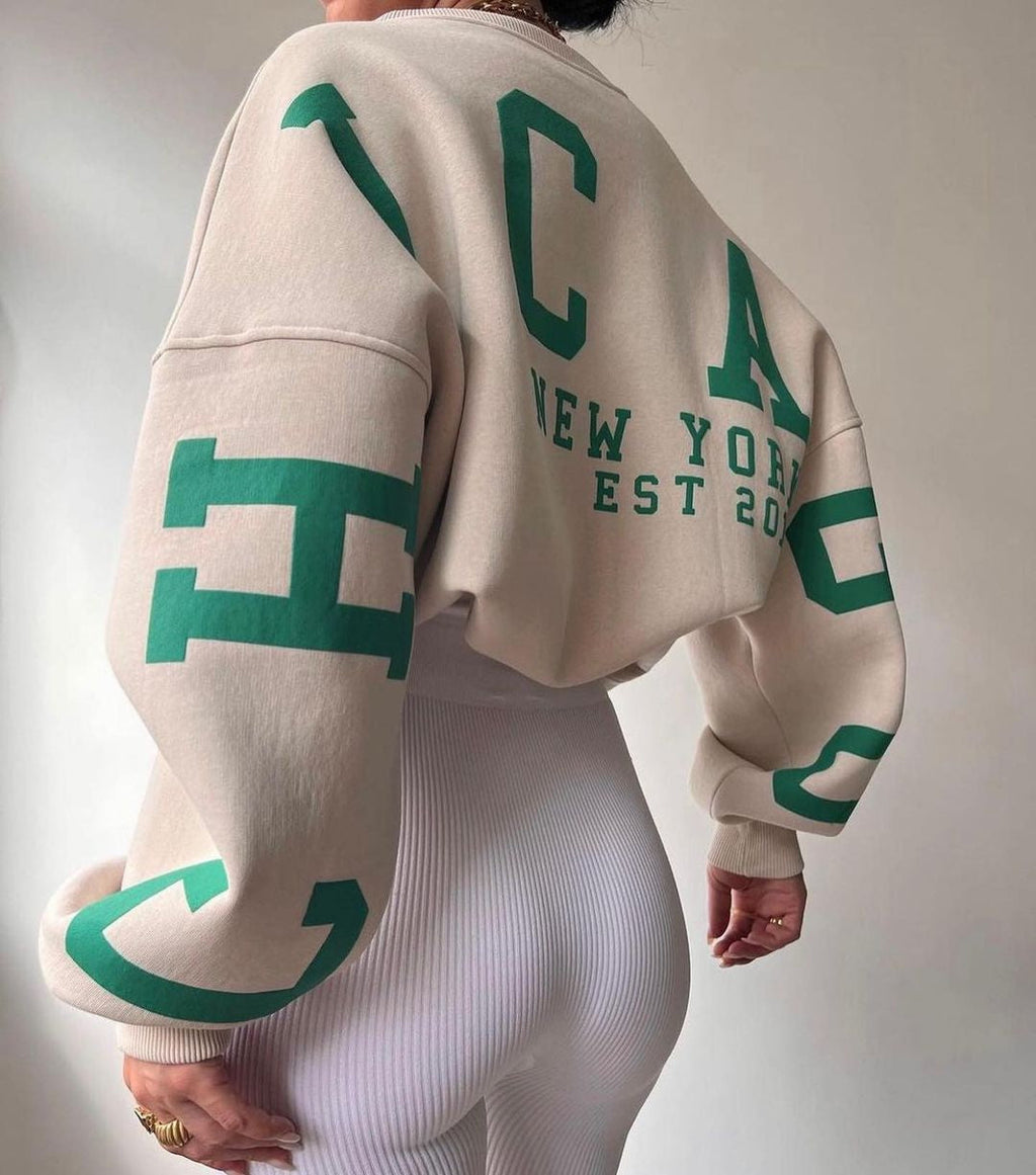 Oversized Long Sleeve Pullover Sweater for Women | Everyday Wear