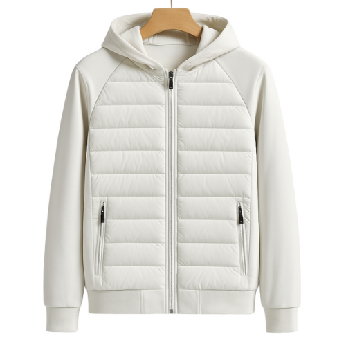 Men's Quilted Jacket | Lightweight Fitted Hoodie