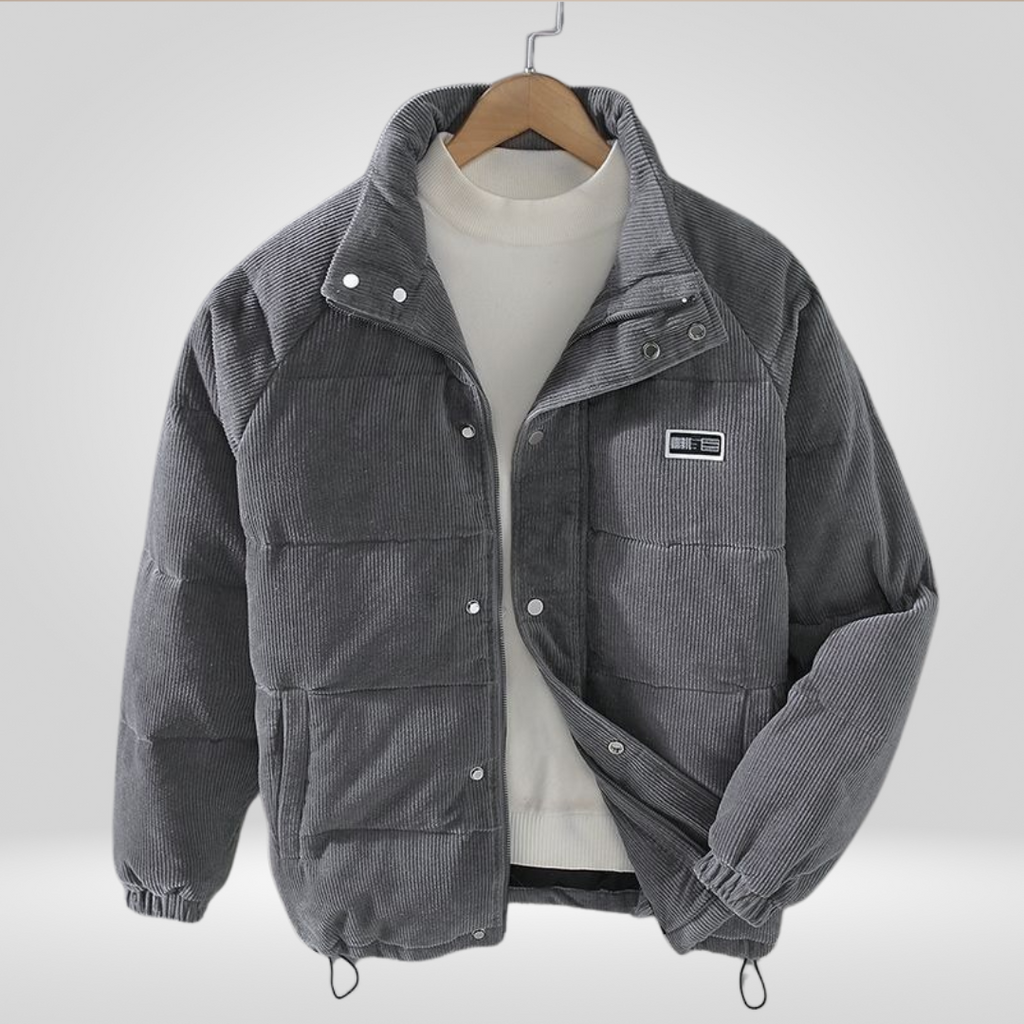 Men's Winter Coat | Loose Fit with Zipper