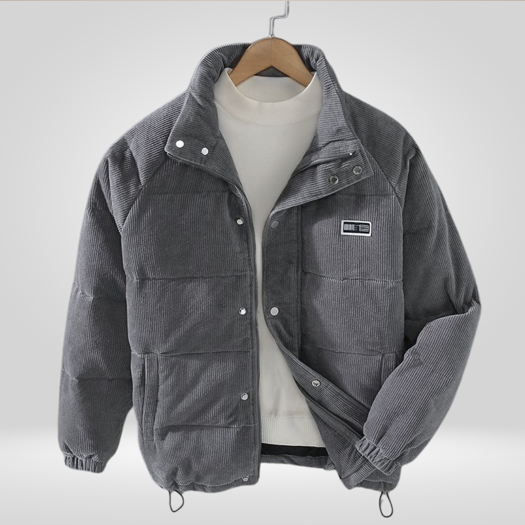 Men's Winter Coat | Loose Fit with Zipper