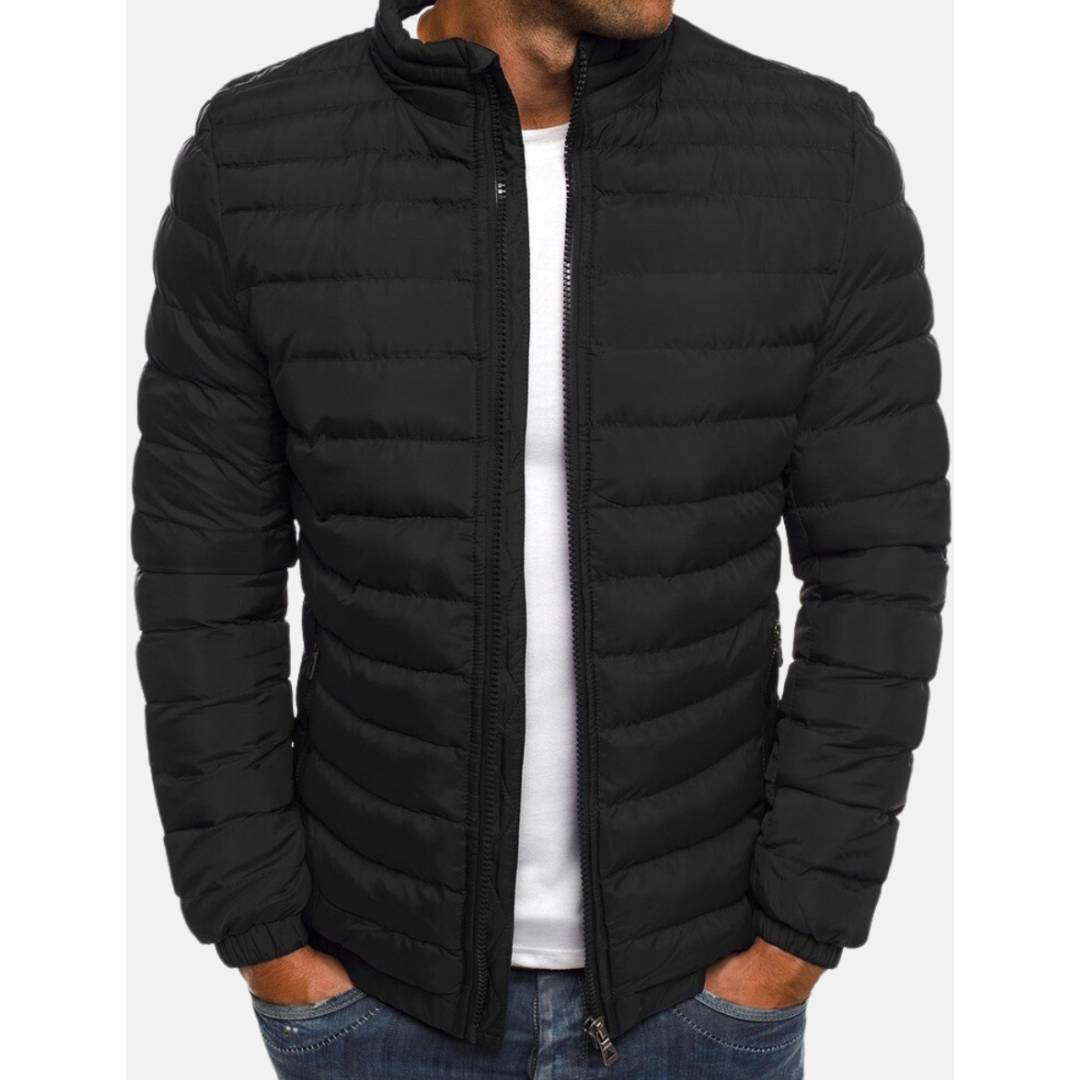 Insulated Hooded Full Zip Winter Jacket for Men | Cold Weather Outerwear