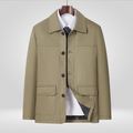 Men's Jacket | Loose Fit with Button Closure for Autumn and Spring