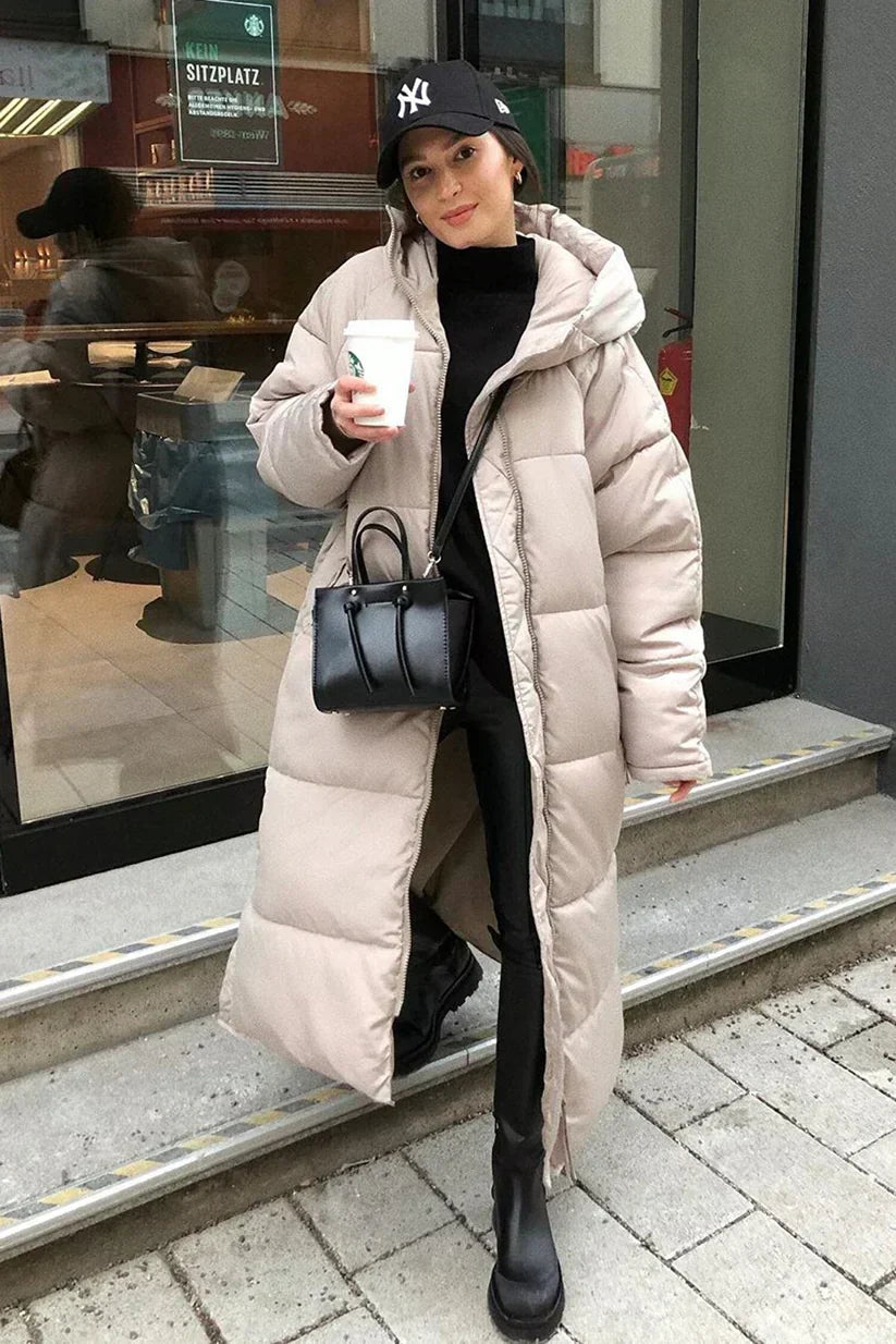 Women's Coat | Classic Long Quilted Cut