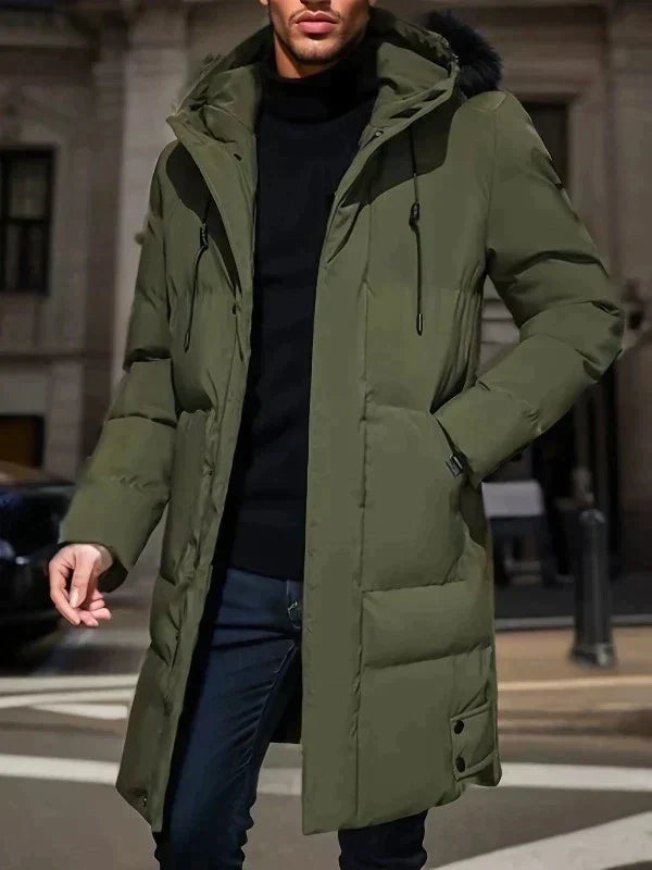 Men's Parka Jacket | Long Waterproof Quilted Insulated