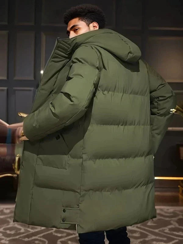 Men's Parka Jacket | Long Waterproof Quilted Insulated