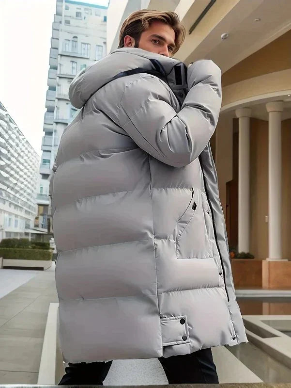 Men's Parka Jacket | Long Waterproof Quilted Insulated