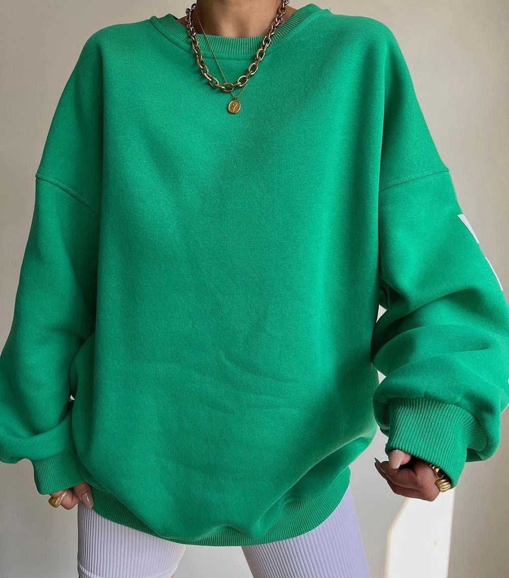 Oversized Long Sleeve Pullover Sweater for Women | Everyday Wear