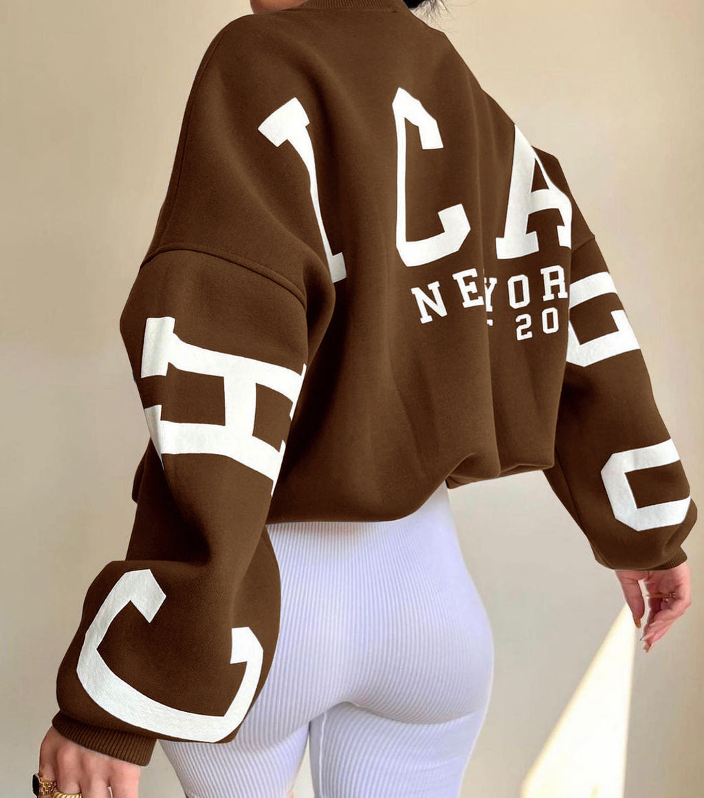 Oversized Long Sleeve Pullover Sweater for Women | Everyday Wear