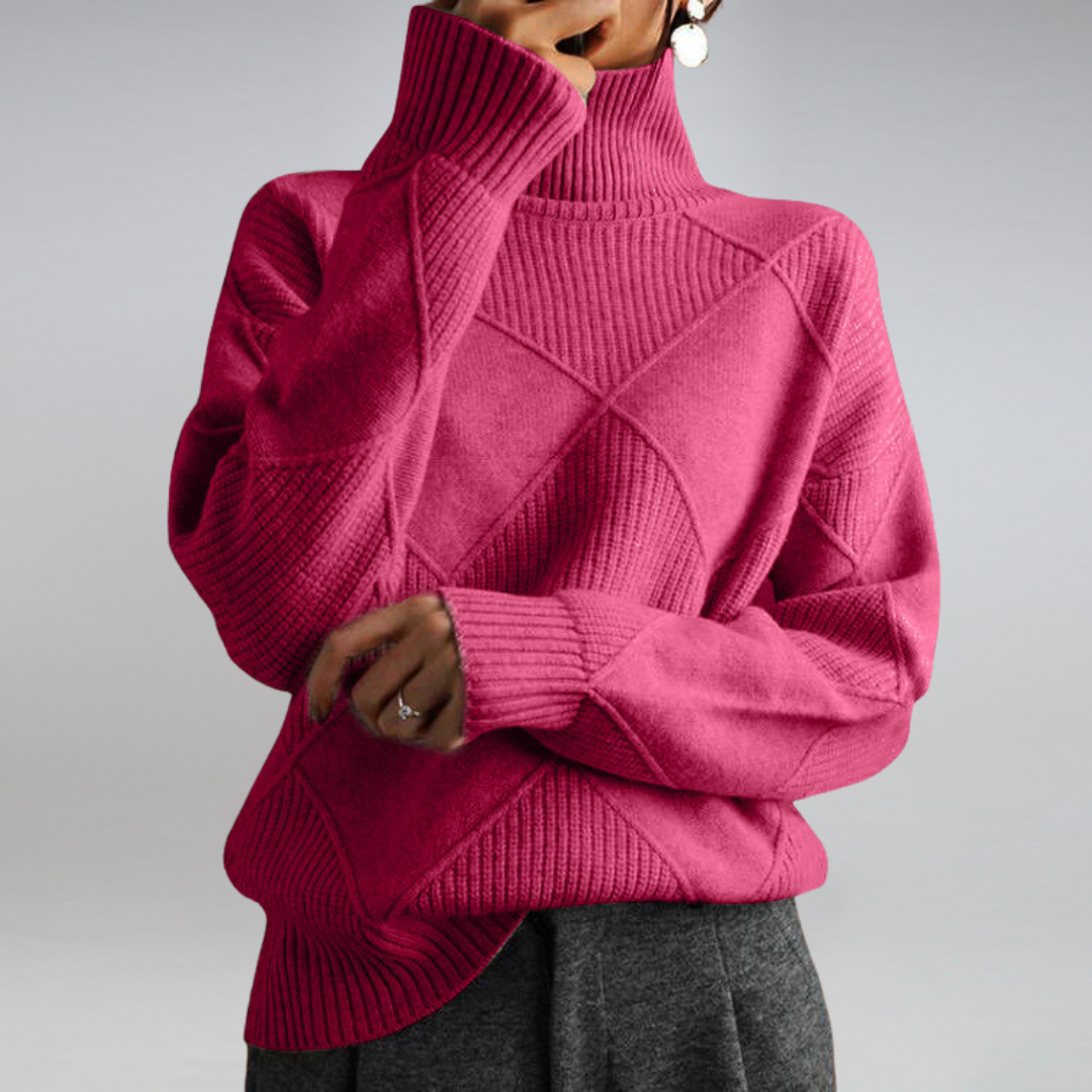 Warm Women's Turtleneck | Elegant Long Sleeve Sweater