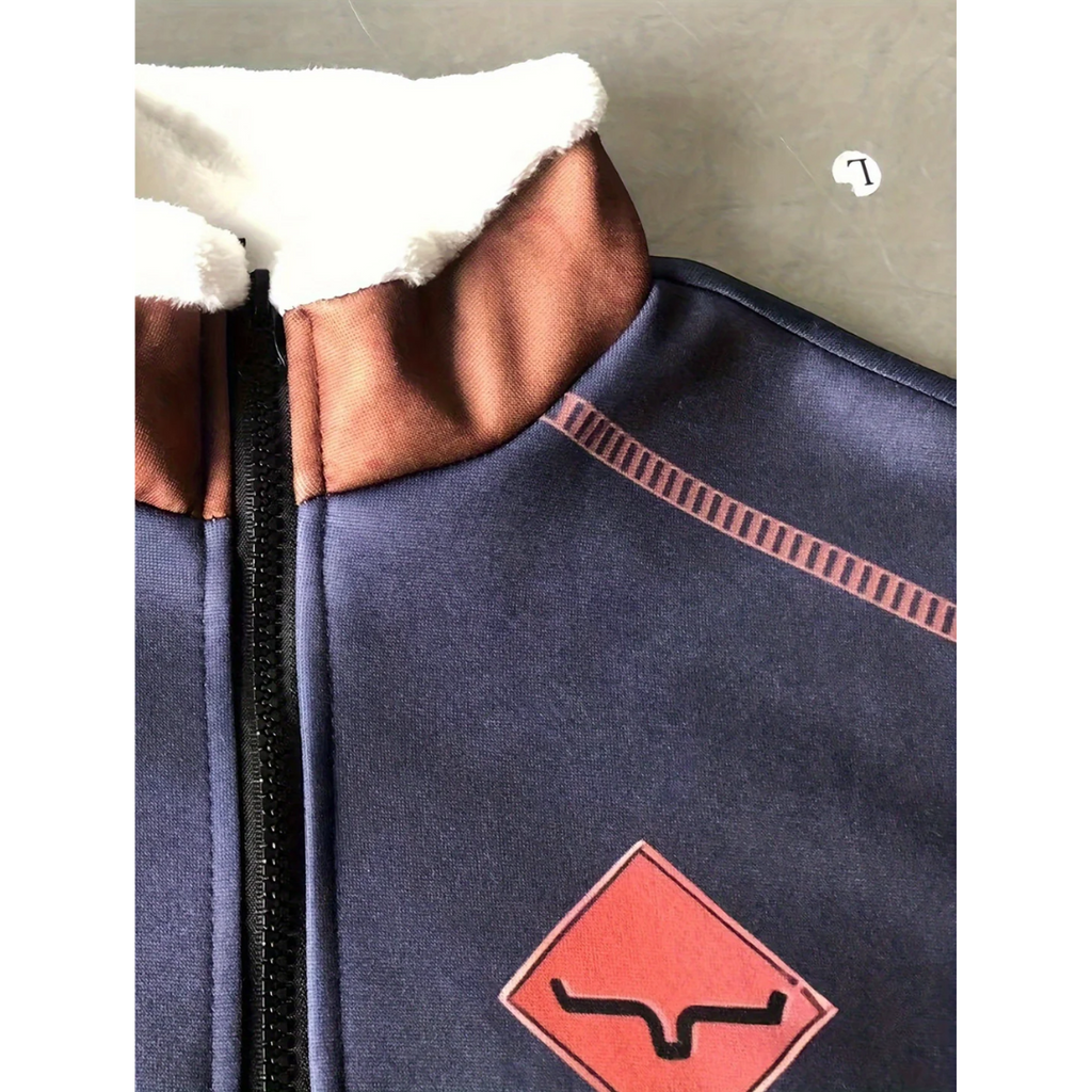 Men's Zip Sweater | Warm with Long Sleeves