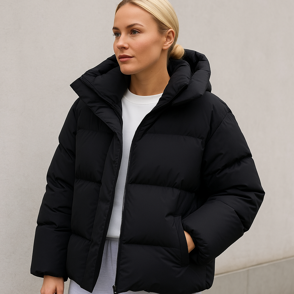 Women's Winter Coat | Quilted Design with Hood