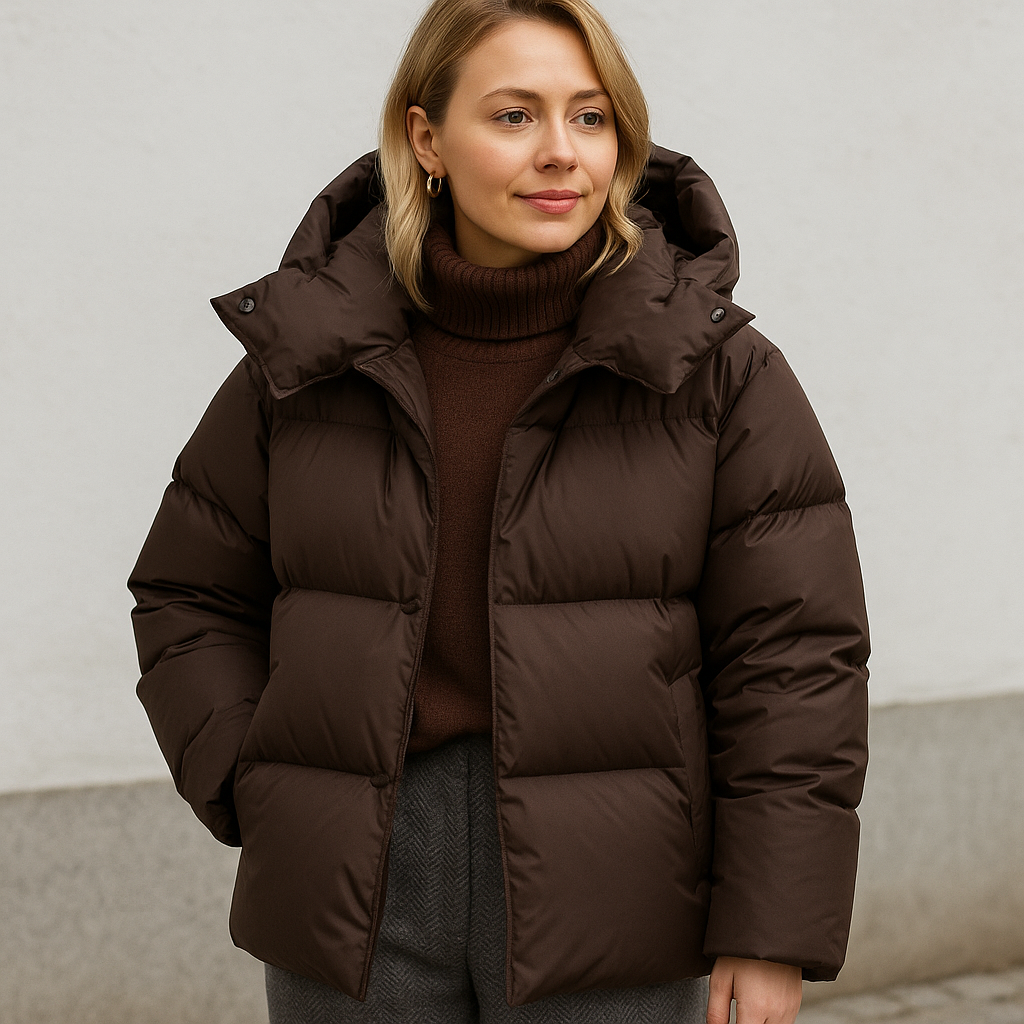 Women's Winter Coat | Quilted Design with Hood