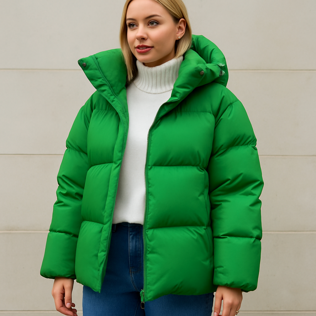 Women's Winter Coat | Quilted Design with Hood