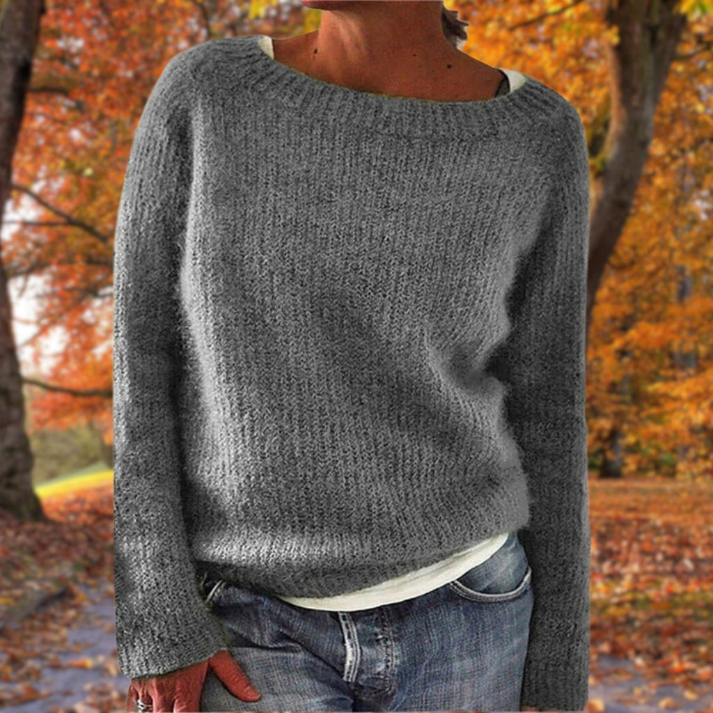 Women's Sweater | Loose Fit Boat Neck