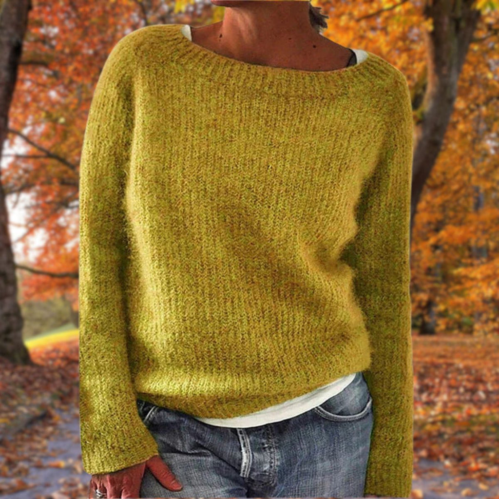 Women's Sweater | Loose Fit Boat Neck