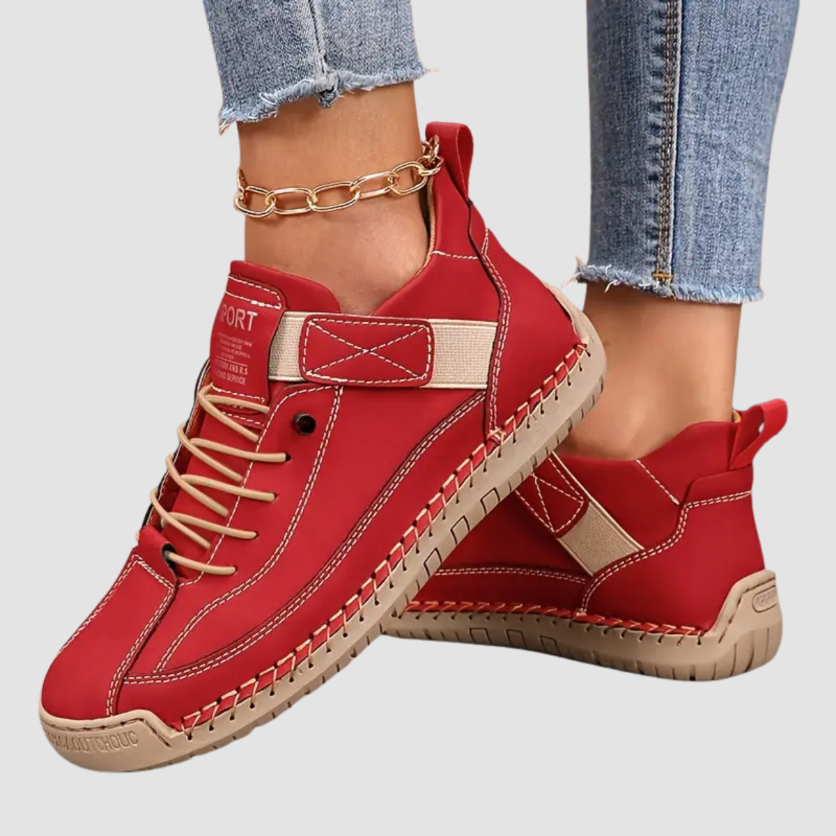 Leather Orthopedic Cushioned Sneakers for Women | Everyday Support