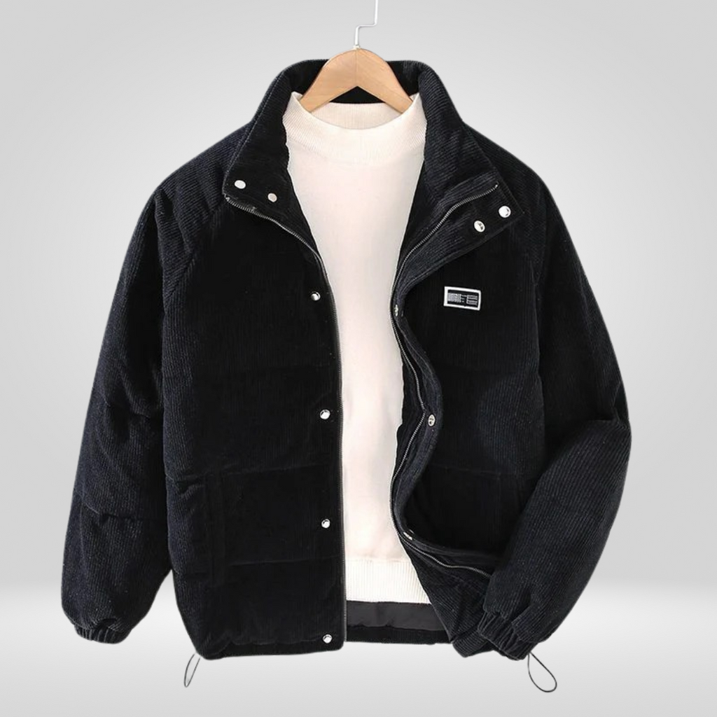 Men's Winter Coat | Loose Fit with Zipper