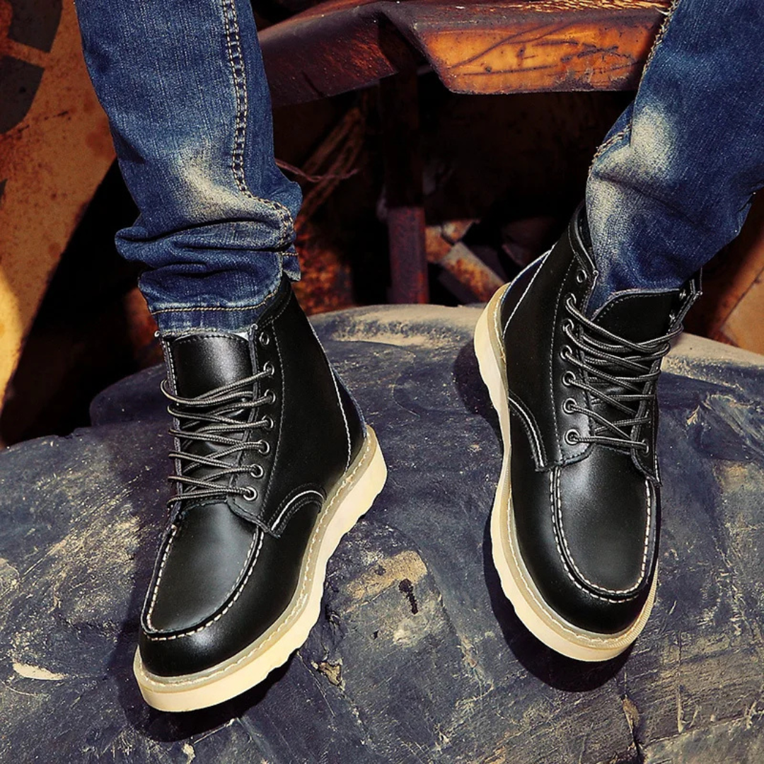Vintage Lace Up Ankle Boots for Men | Smart Casual Occasion
