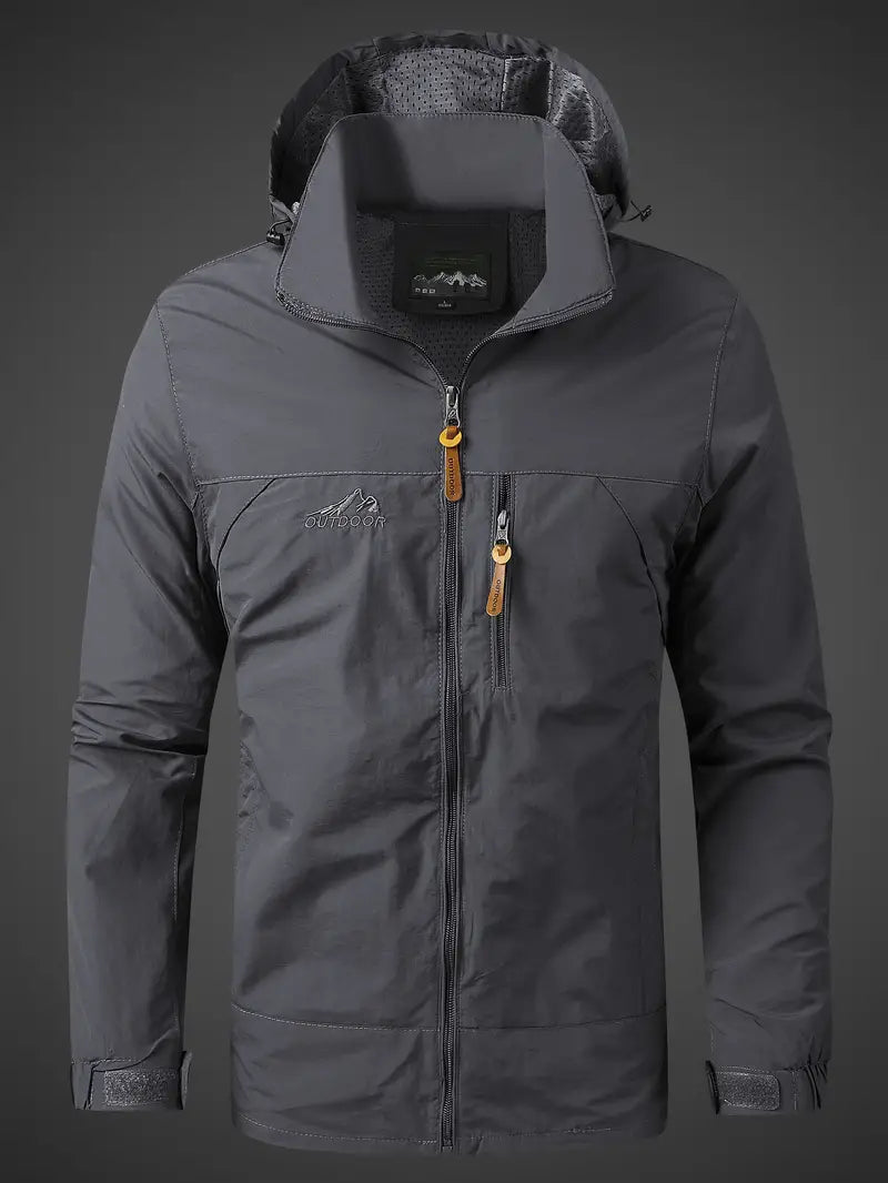 Waterproof Windproof Packable Hooded Jacket for Men | Outdoor Wear