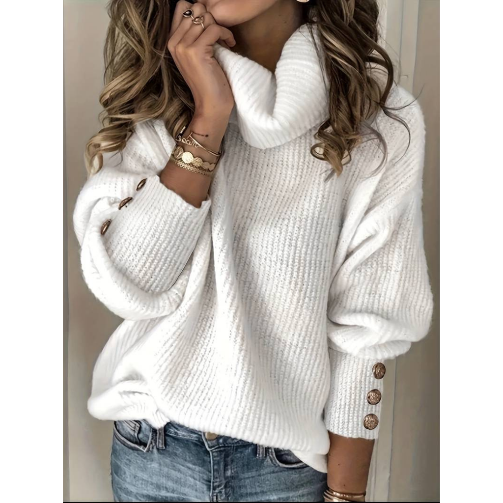 Warm Women's Turtleneck | Elegant Long-Sleeve Sweater