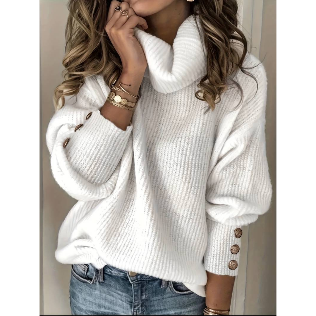 Warm Women's Turtleneck | Elegant Long-Sleeve Sweater