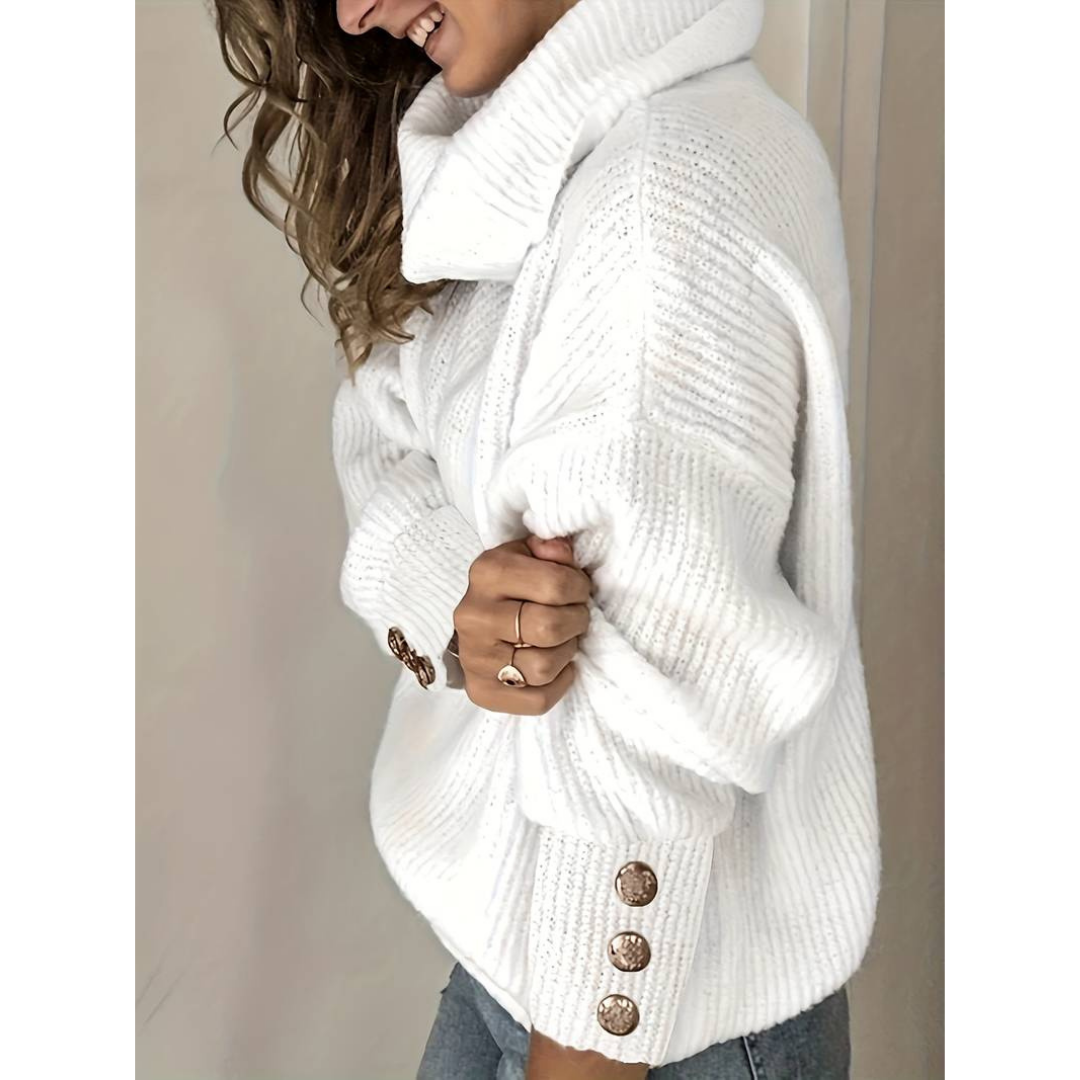 Warm Women's Turtleneck | Elegant Long-Sleeve Sweater