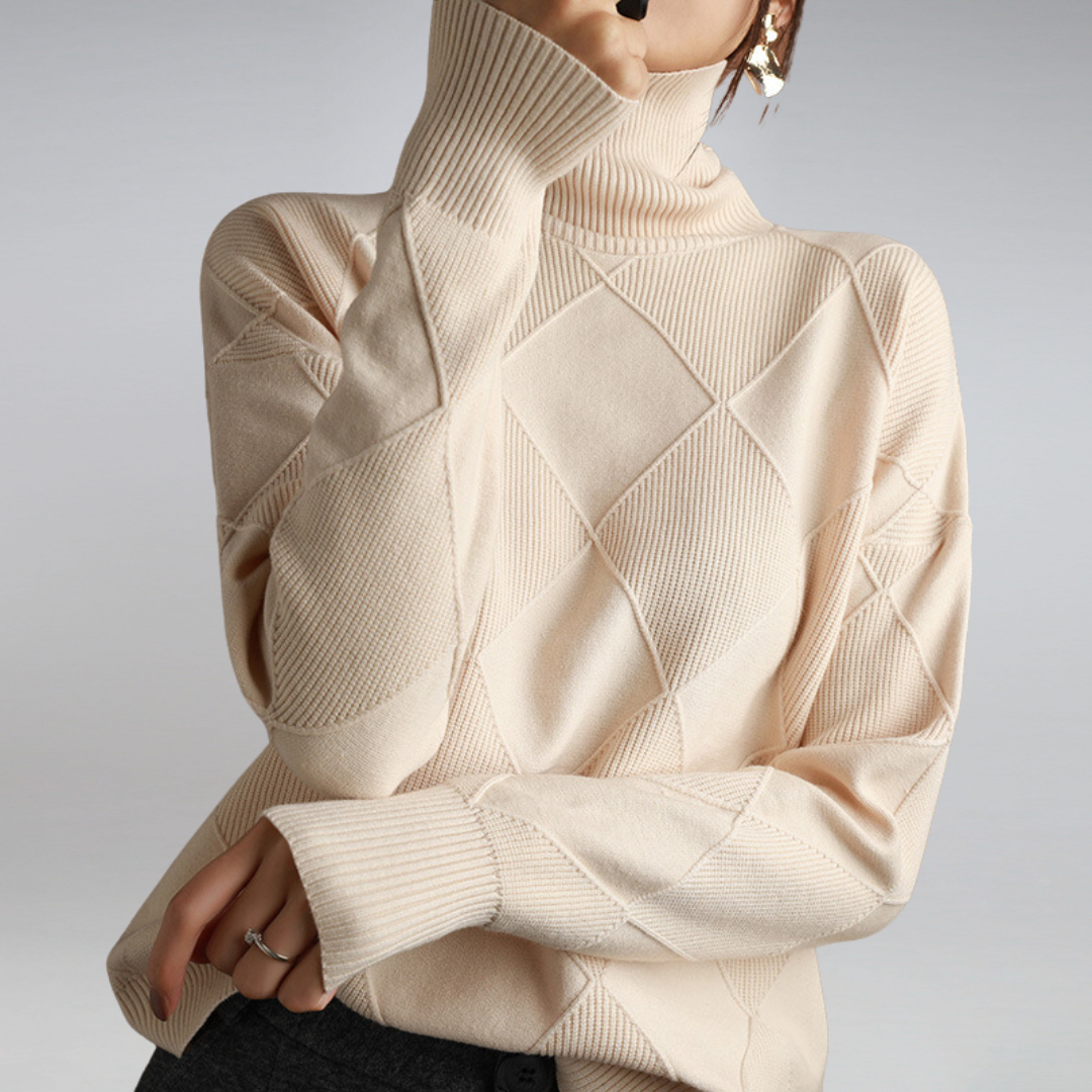 Warm Women's Turtleneck | Elegant Long Sleeve Sweater