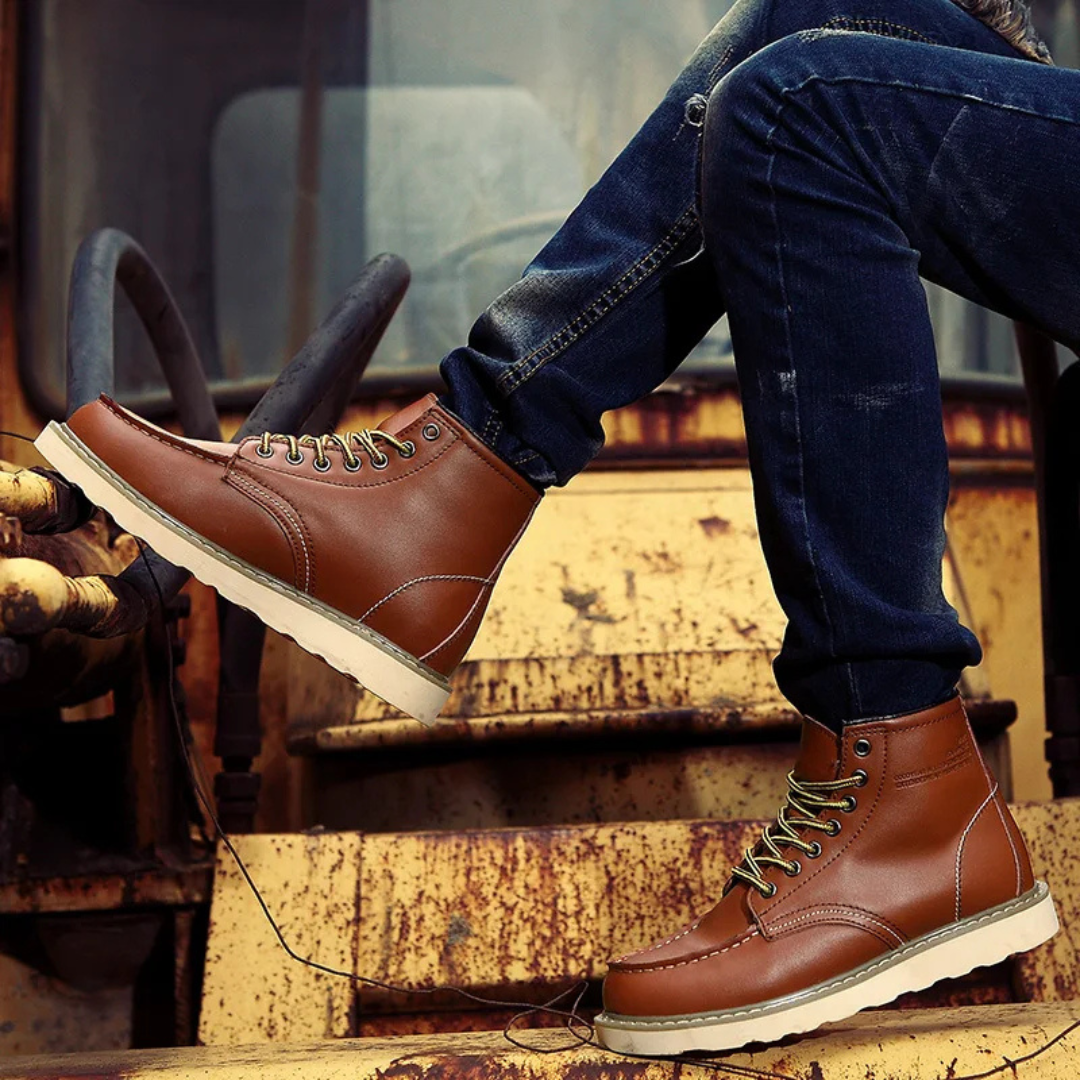 Vintage Lace Up Ankle Boots for Men | Smart Casual Occasion