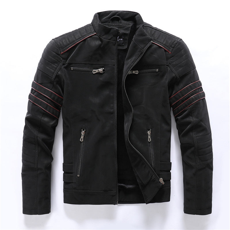 Men's Motorcycle Jacket | Stylish Jacket with Zipper