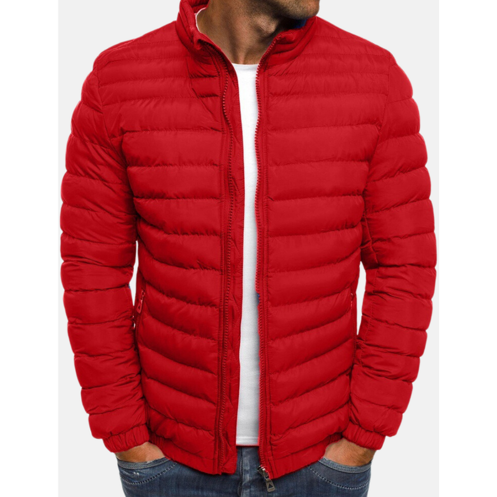 Insulated Hooded Full Zip Winter Jacket for Men | Cold Weather Outerwear