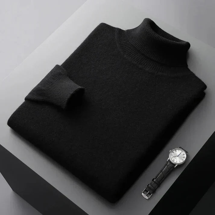 Men's Sweater | Turtleneck Long Sleeve Knit Regular Fit Clothing