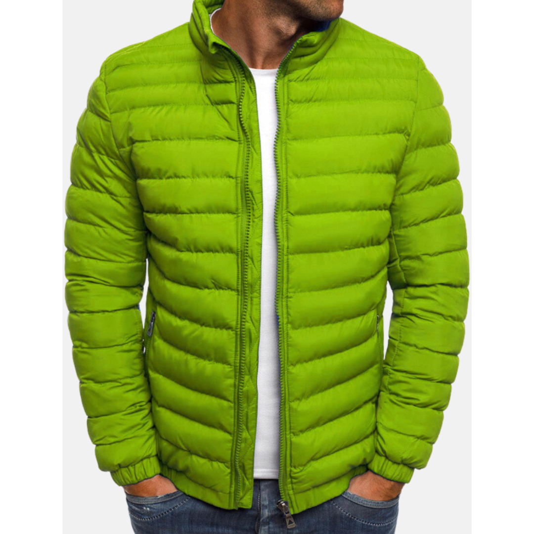 Insulated Hooded Full Zip Winter Jacket for Men | Cold Weather Outerwear