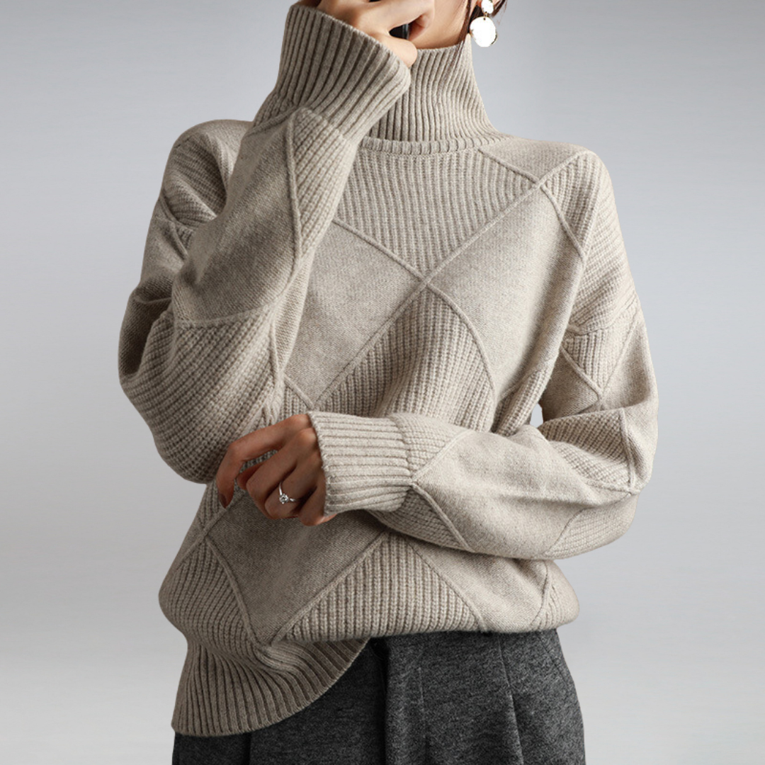 Warm Women's Turtleneck | Elegant Long Sleeve Sweater