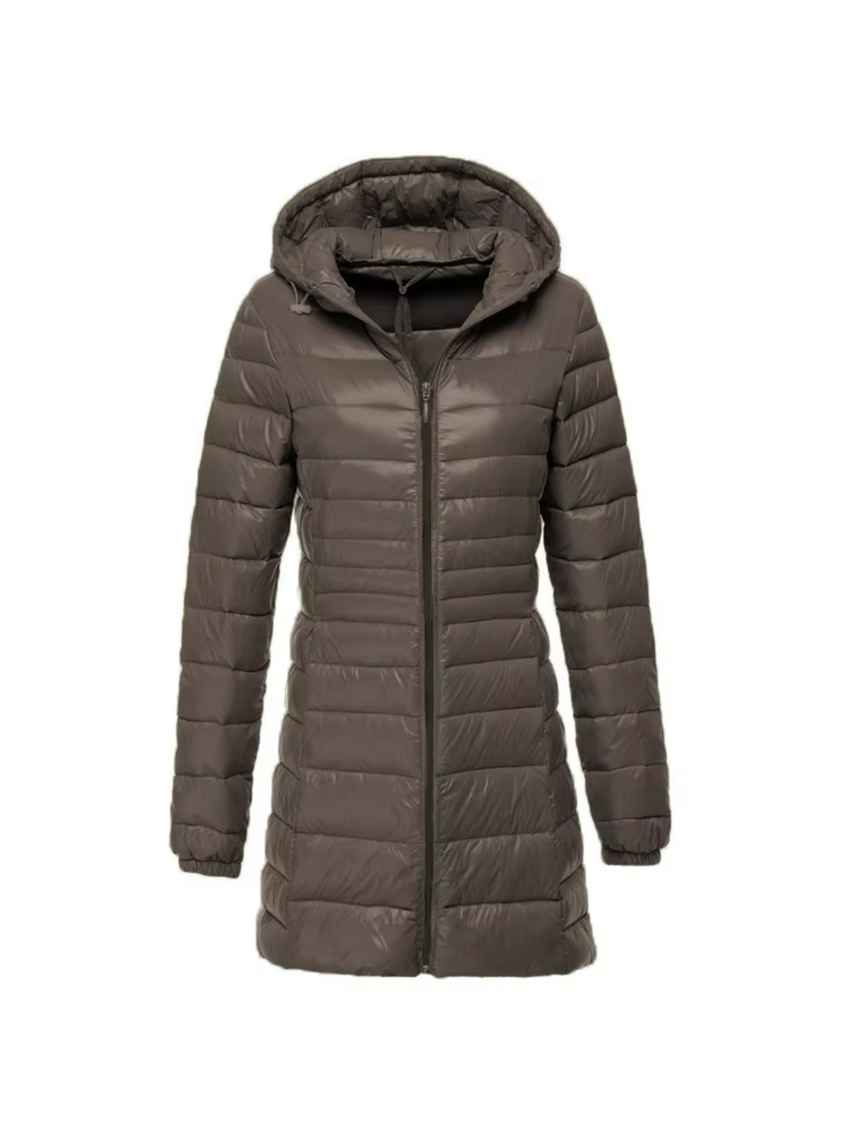 Quilted Hooded Long Coat for Women | Cold Weather Outerwear