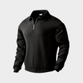 Geometric Knit Quarter Zip Turtleneck Sweater for Men | Everyday Wear