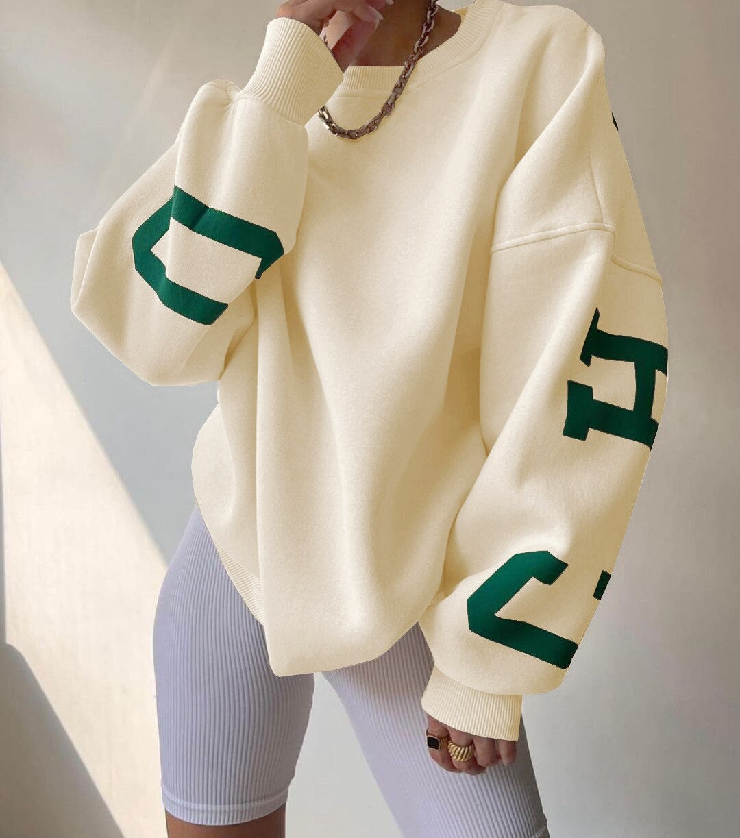 Women's Sweater | Loose Fit Long Sleeve Pullover for Everyday Wear