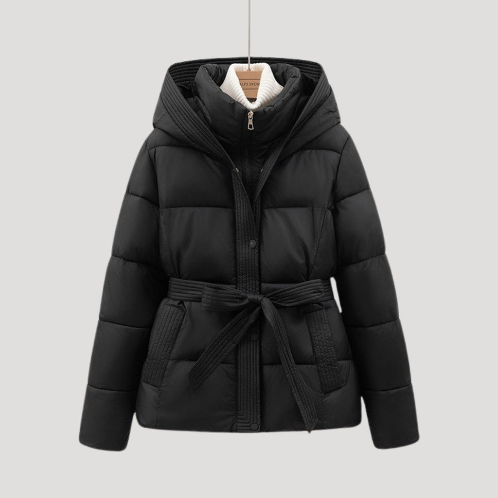 Women's Winter Coat | Quilted Belted Cut