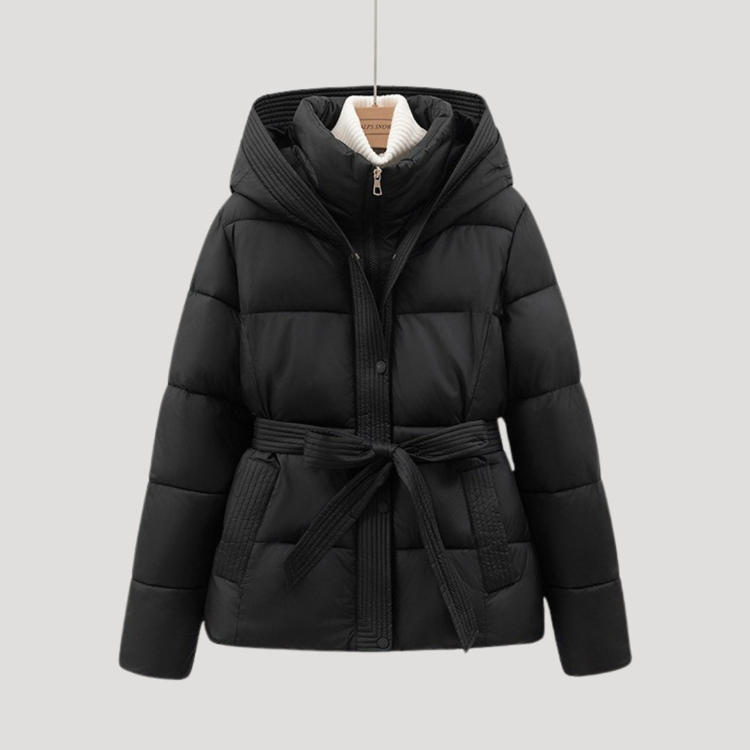 Women's Winter Coat | Quilted Belted Cut