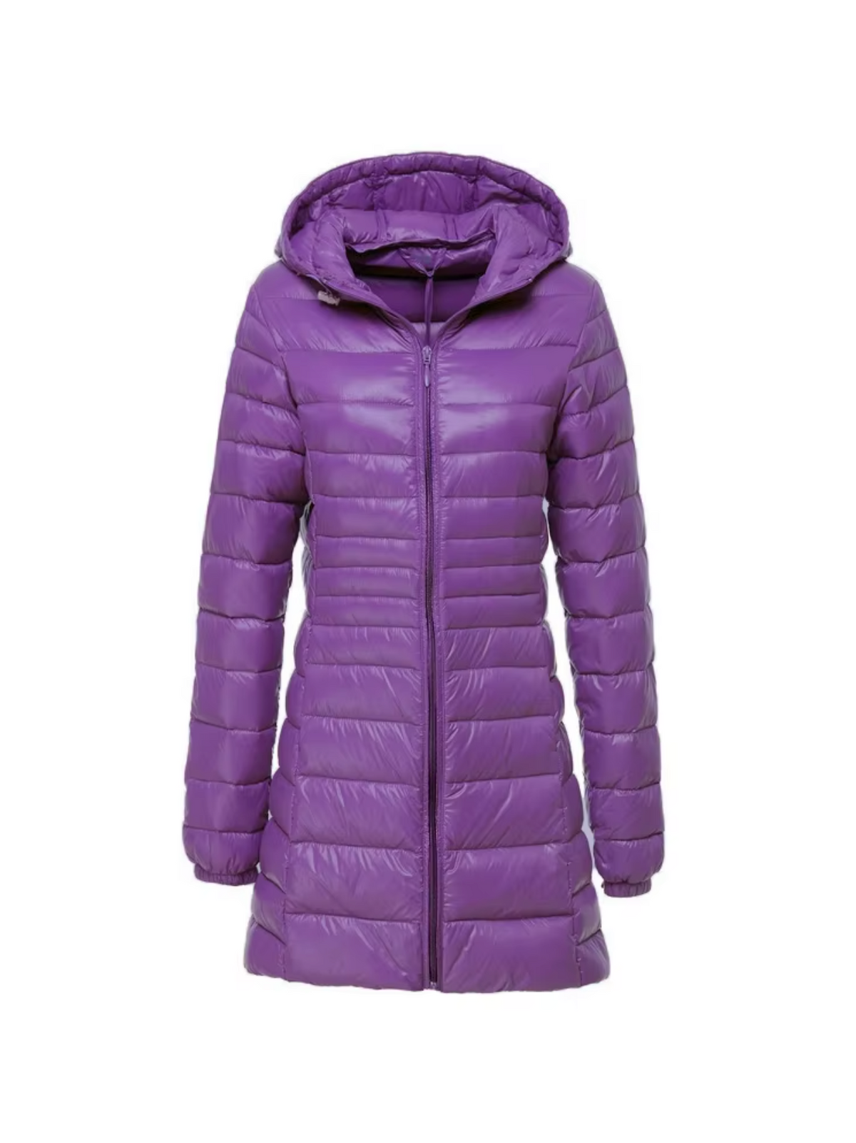 Quilted Hooded Long Coat for Women | Cold Weather Outerwear