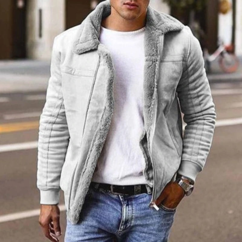 Men's Jacket | Winter Clothing with Insulated Lining and Collar