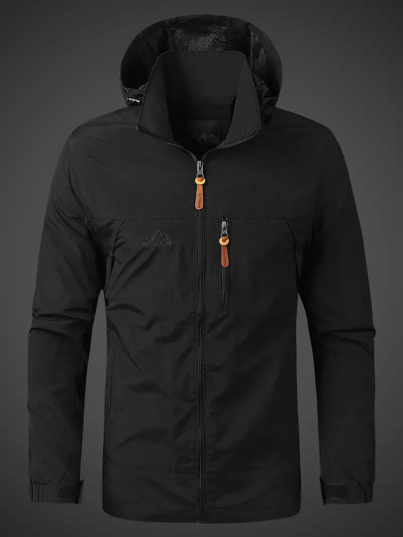 Waterproof Windproof Packable Hooded Jacket for Men | Outdoor Wear