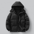 Men's Quilted Jacket with Hood | Long Sleeve for Winter Use