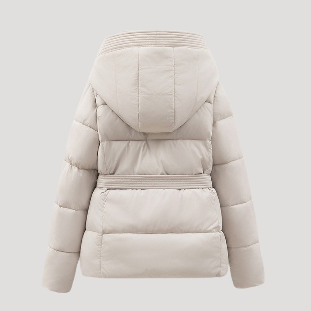 Women's Winter Coat | Quilted Belted Cut