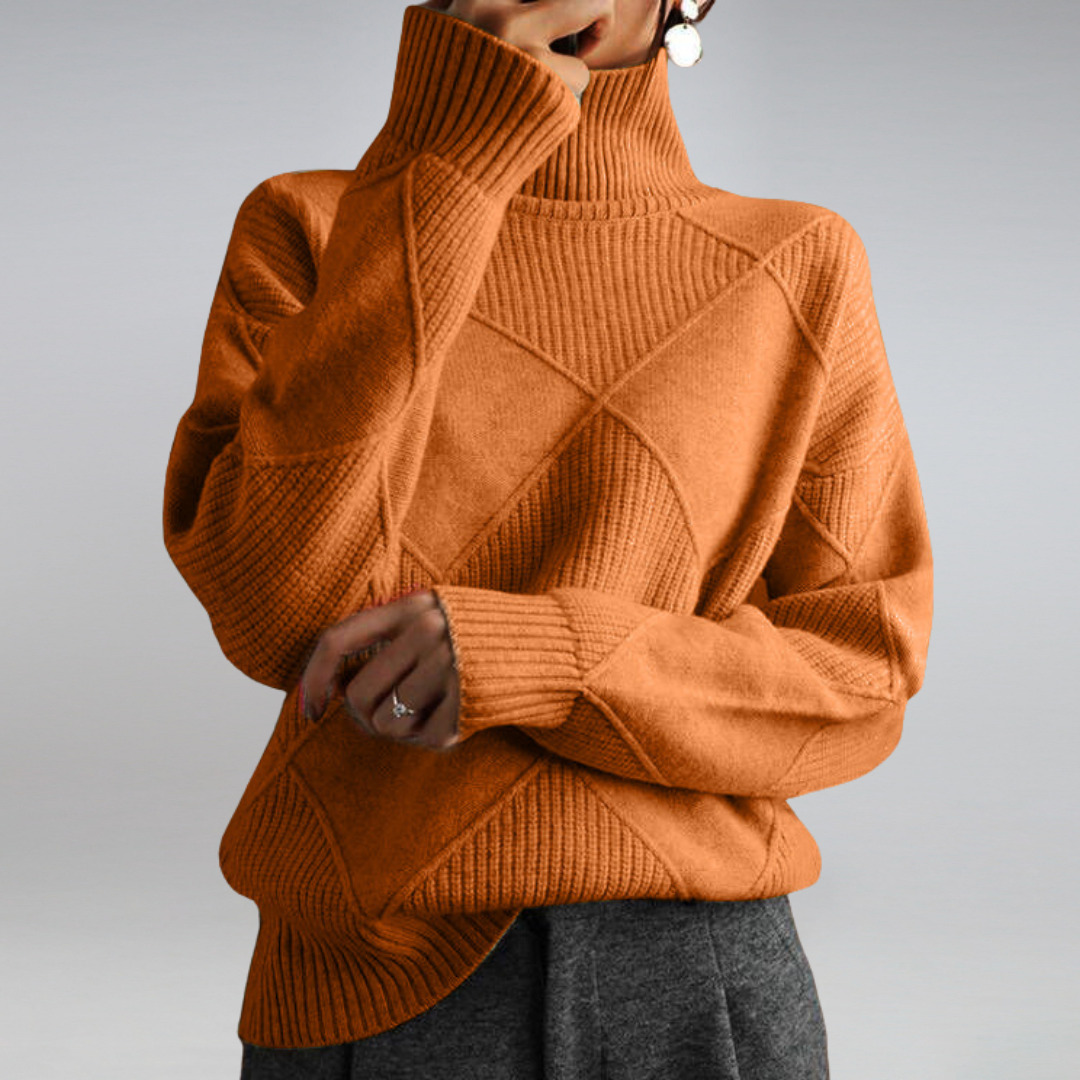 Warm Women's Turtleneck | Elegant Long Sleeve Sweater